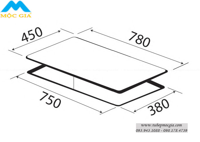 thông số kỹ thuật lắp đặt Bếp Điện Từ Kaff KF-IH6003IC