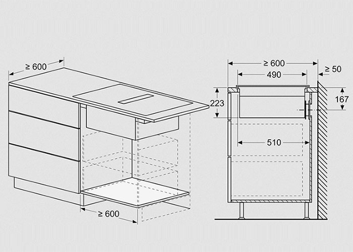 Kích thước Bếp Từ Kết Hợp Hút Mùi Bosch HMH.PVQ731F15E Serie 6