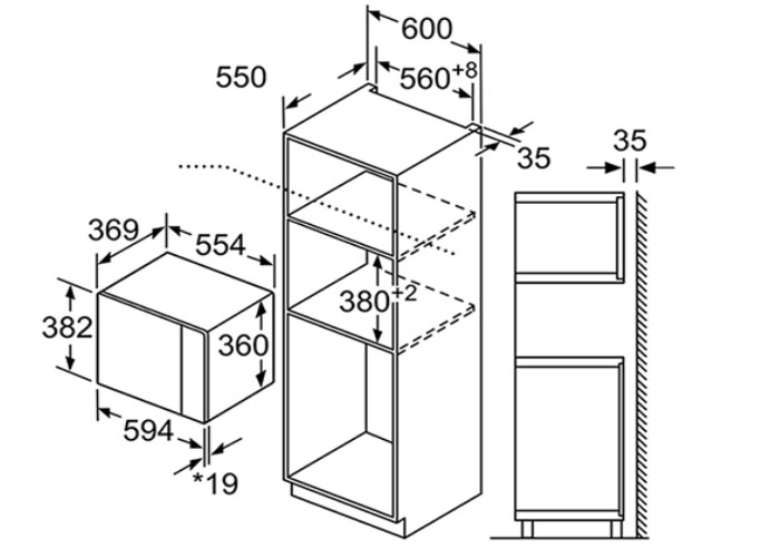 lò vi sóng âm tủ Bosch HMH.BEL554MS0B