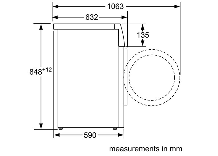 Thông số kỹ thuật Máy Giặt Bosch HMH.WAT286H8SG 8KG