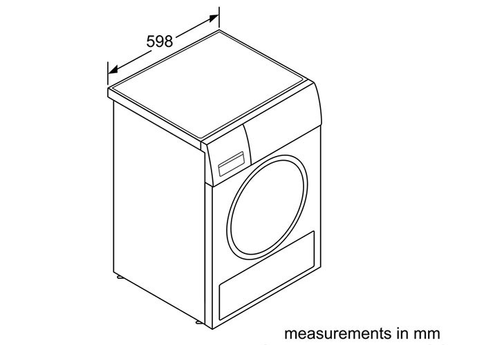 Thông số kỹ thuật Máy Sấy Quần Áo Bosch 9kg HMH.WTW87561SG Series 8