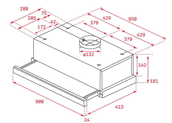 Thông số kỹ thuật Máy hút khử mùi Teka TL 9310