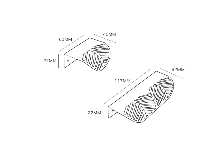 Tay nắm cửa tủ hiện đại FIN451L