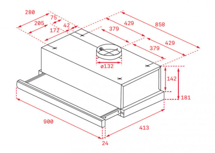 Thông số kỹ thuật Máy Hút Mùi Teka TLR2 92SS