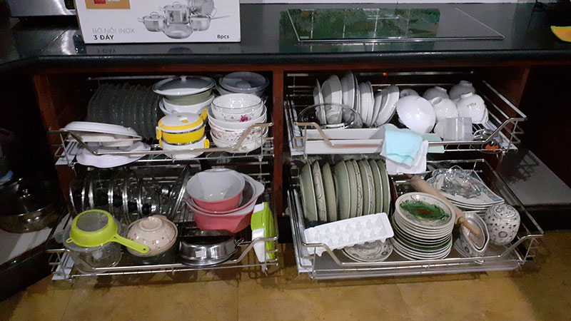 Khâu lau dọn sau khi hoàn thiện Quy trình nâng cấp bếp