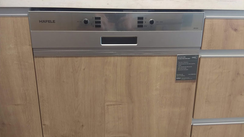 Máy rửa chén Hafele bán âm hiện đại
