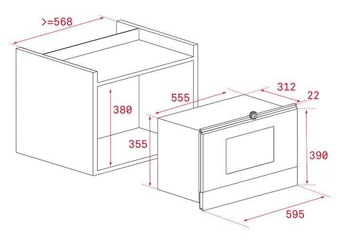 Thông số kỹ thuật Lò Vi Sóng Kết Hợp Nướng Teka ML 822 BIS L