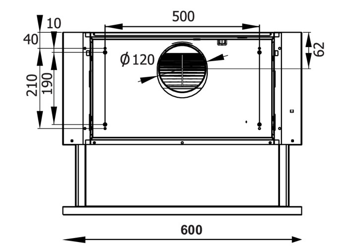 Thông số kỹ thuật Máy hút khử mùi CivinA CV-600T