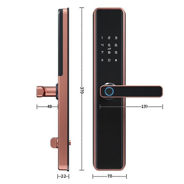 Thông số kỹ thuật Khóa Vân Tay Kassler KL-669 Copper