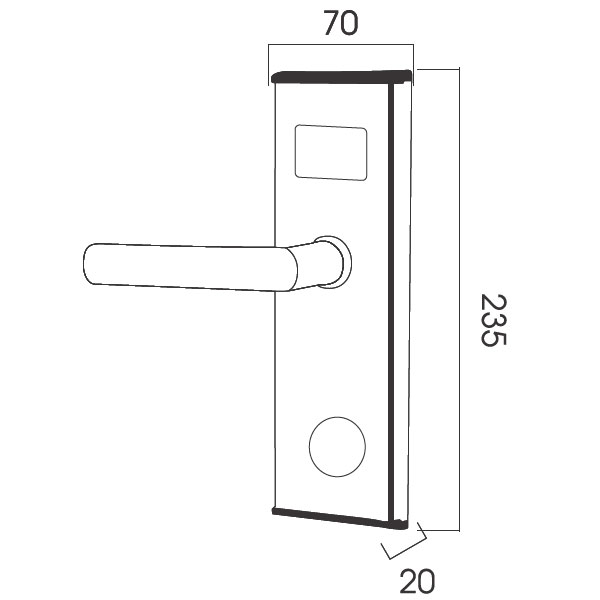 Thông số kỹ thuật Khóa Cửa Khách Sạn Kassler KL-383I