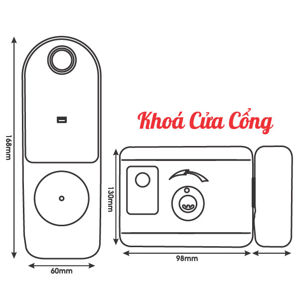 Thông số kỹ thuật Khóa Cửa Sắt Kassler KL-579I