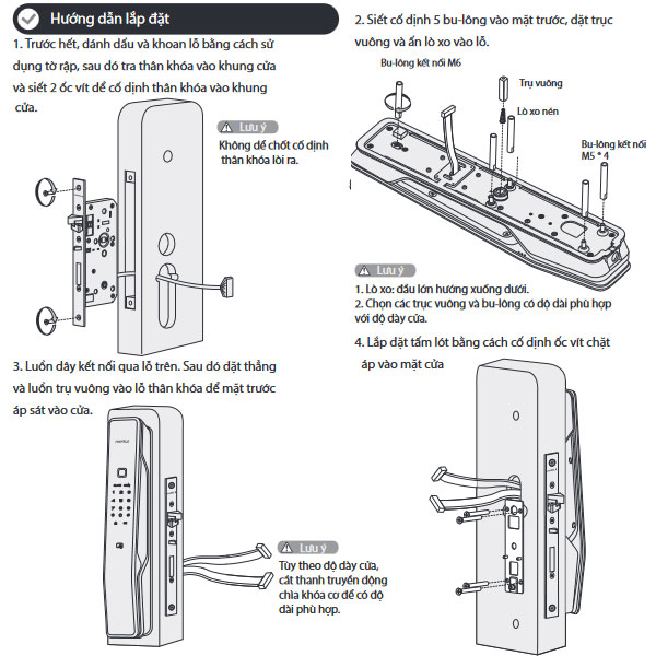 Hướng dẫn lắp đặt Khóa Điện Tử PP9000 Hafele 912.05.691