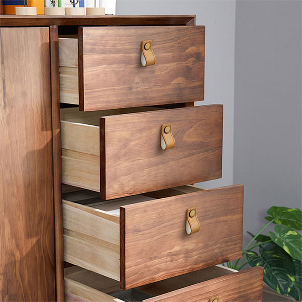 Tay nắm cửa tủ bằng da sang trọng