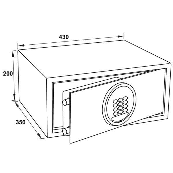 Thông số kỹ thuật Két Sắt Hafele SB-600 836.29.500