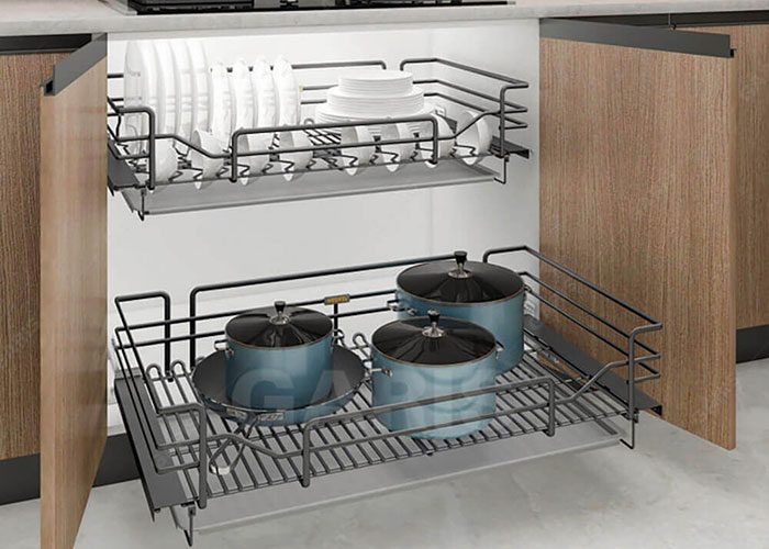 thiết kế sang trọng của kệ xoong nồi/bát đĩa Garis MD04N
