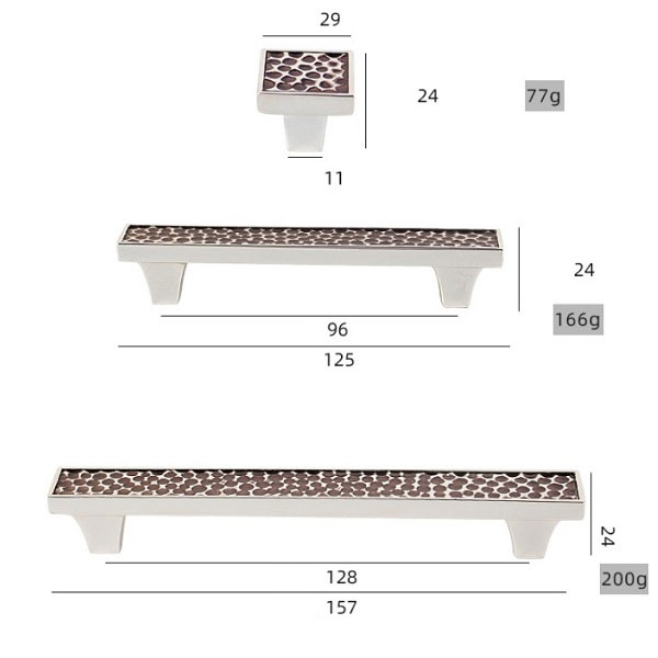 Tay Nắm Cửa Tủ Bằng Đồng FD323B đa dạng kích thước