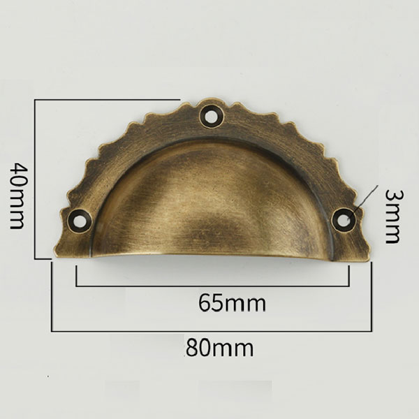 Tay Nắm Cửa Tủ Bằng Đồng FD329DC màu đồng cổ điển