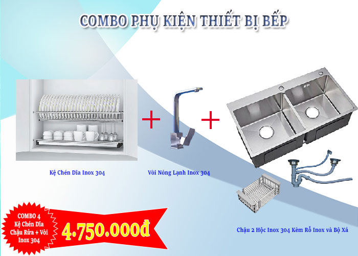 Combo 4 trong bộ sưu tập Combo Phụ Kiện Thiết Bị Bếp