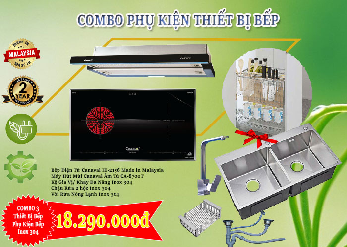 Mua Combo 3 - Combo Thiết Bị Phụ Kiện Bếp với giá rẻ nhất hiện nay