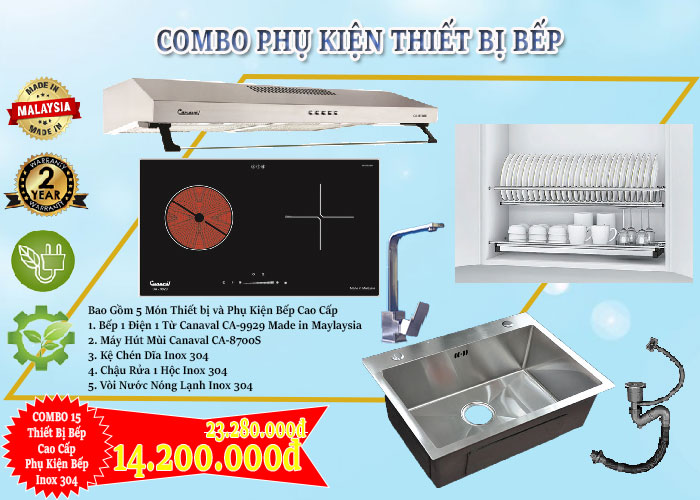 Combo Phụ Kiện Thiết Bị Bếp - Combo 15