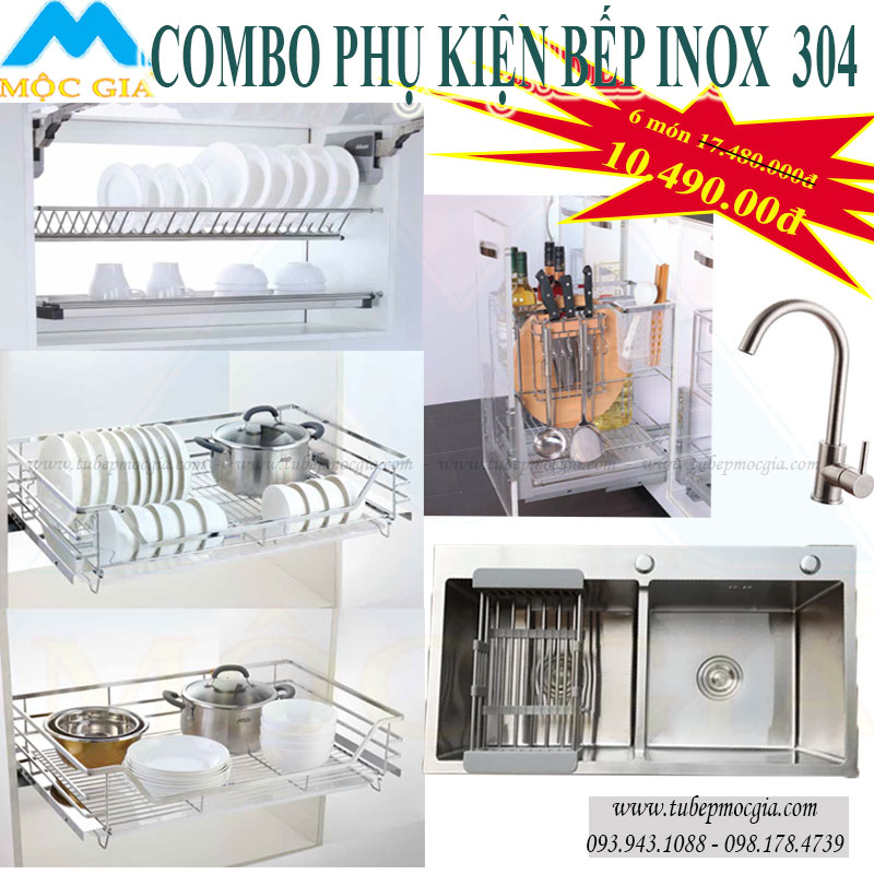 Combo phụ kiện thiết bị nhà bếp giảm đến 40% tại Kho Phụ kiện tủ bếp Mộc Gia ở Thủ Đức