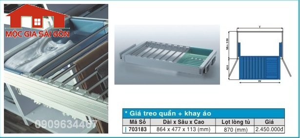 Giá treo quần -  áo - 703182