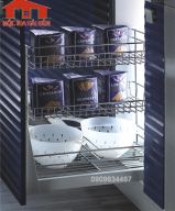 Phụ kiện gia vị 3 tầng đựng chai lọ Higold 305001 - inox 304