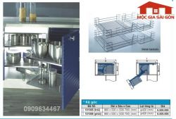 kệ góc inox trái - phải 101005
