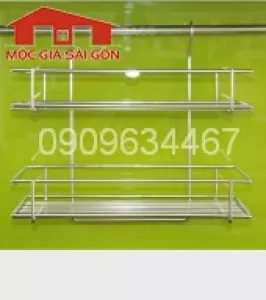 Kệ gia vị inox 2 tầng Wellmax- MD1351