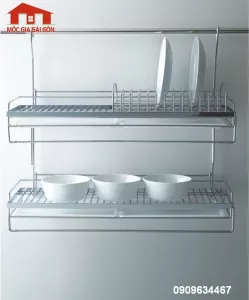 Khay úp chén đĩa 2 tầng Higold inox 304 - 403010