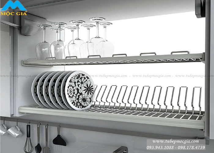 Kệ chén dĩa 2 tầng inox 304 Higold 401151