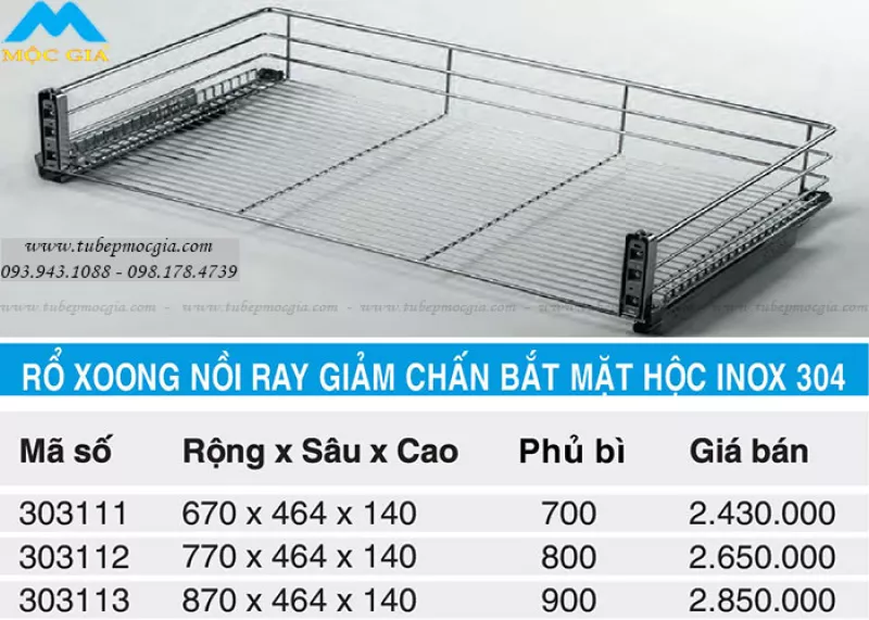 Kệ úp xoong nồi Higold 303111 inox 304