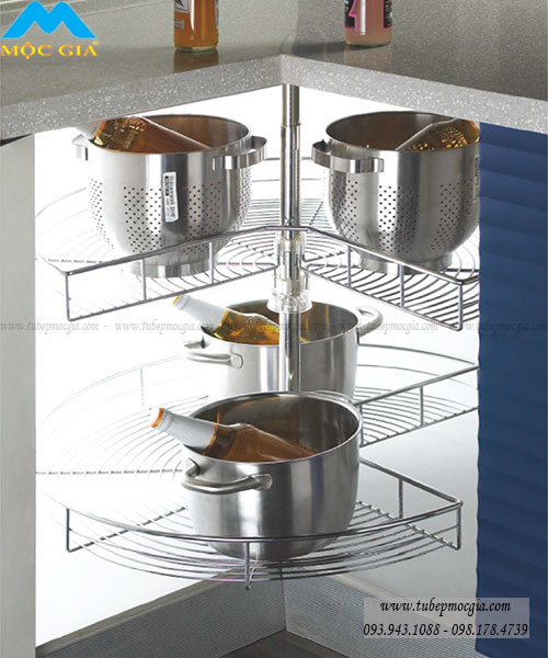 Kệ góc xoay inox 3/4 Higold 102021