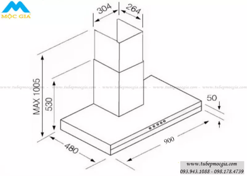 Máy Hút Mùi Canaval CA-8290