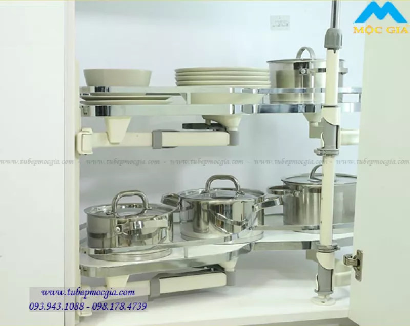 Kệ Góc Mâm Xoay Hình Lá Eurogold MO202L/R