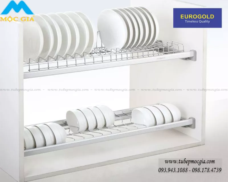 Kệ Úp Chén Đĩa 2 Tầng Eurogold EU86600