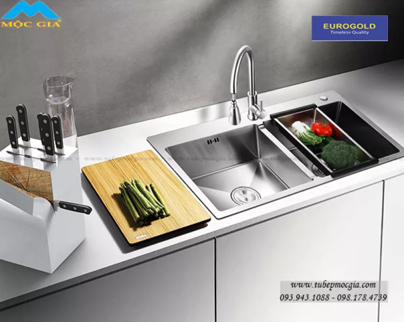 Chậu Rửa Bát Inox 304 Eurogold EUS18248