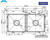 Chậu Rửa Bát Inox 304 Eurogold EUS18248