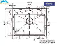 Chậu Rửa Chén Bát Eurogold EUS55848 inox 304