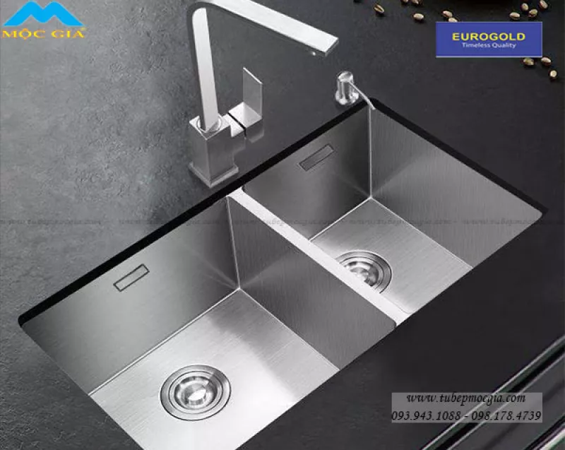 Chậu Rửa Chén Bát Eurogold EUS68144 inox 304