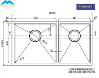 Chậu Rửa Chén Bát Eurogold EUS68144 inox 304