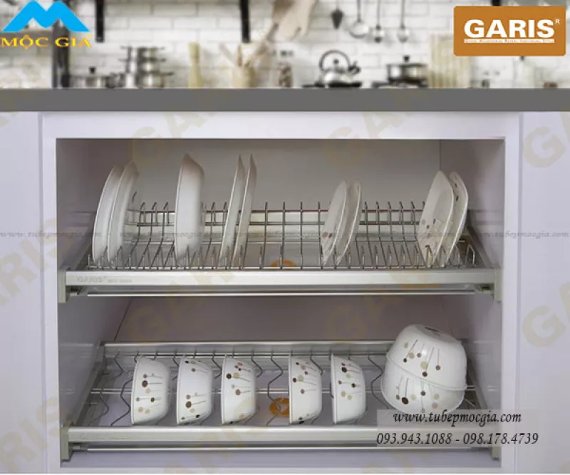 Kệ Chén Cố Định Tủ Trên Garis GB04E
