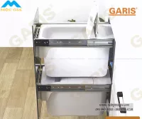 Thùng Gạo Mặt Kính Trắng Xanh Garis GR07.30W