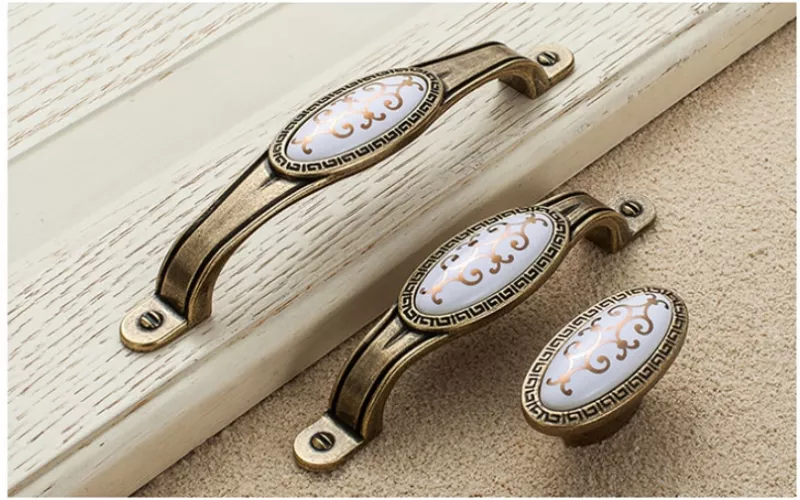 Tay Nắm Cửa Tủ Bằng Gốm Sứ FG043HVK