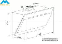 Máy Hút Khử Mùi Tự Động Kaff KF-AT70LH/AT90LH