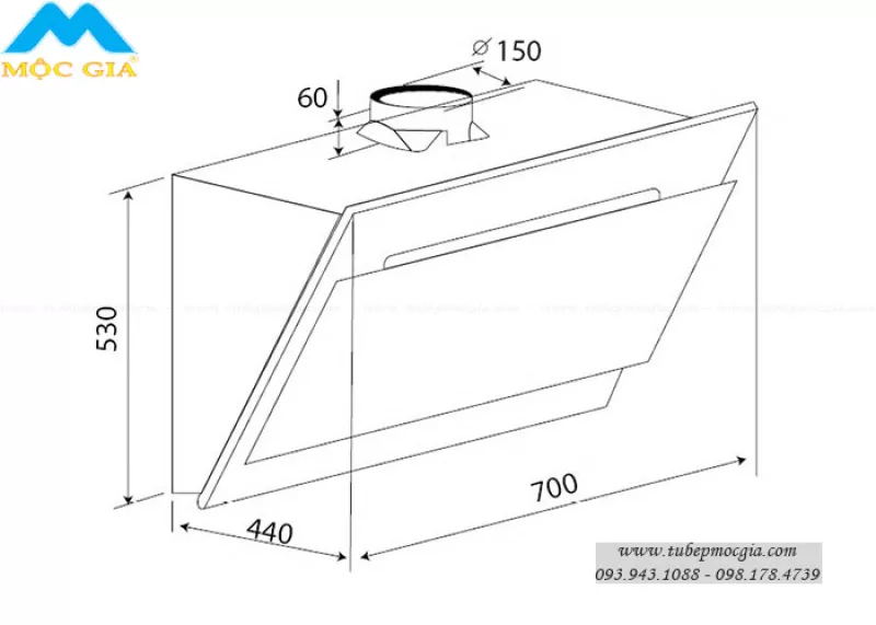 Máy Hút Khử Mùi Tự Động Kaff KF-AT70LH/AT90LH