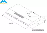 Máy Hút Khử Mùi Kaff KF-SL60KB/SL70KB