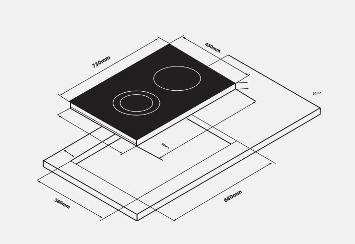 Bếp hỗn hợp Điện Từ DA - MIX721TS-c