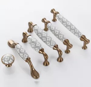Tay Nắm Cửa Tủ Gốm Sứ FG040HVK