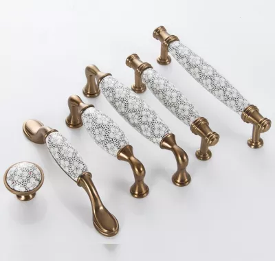Tay Nắm Cửa Tủ Gốm Sứ FG040HVK